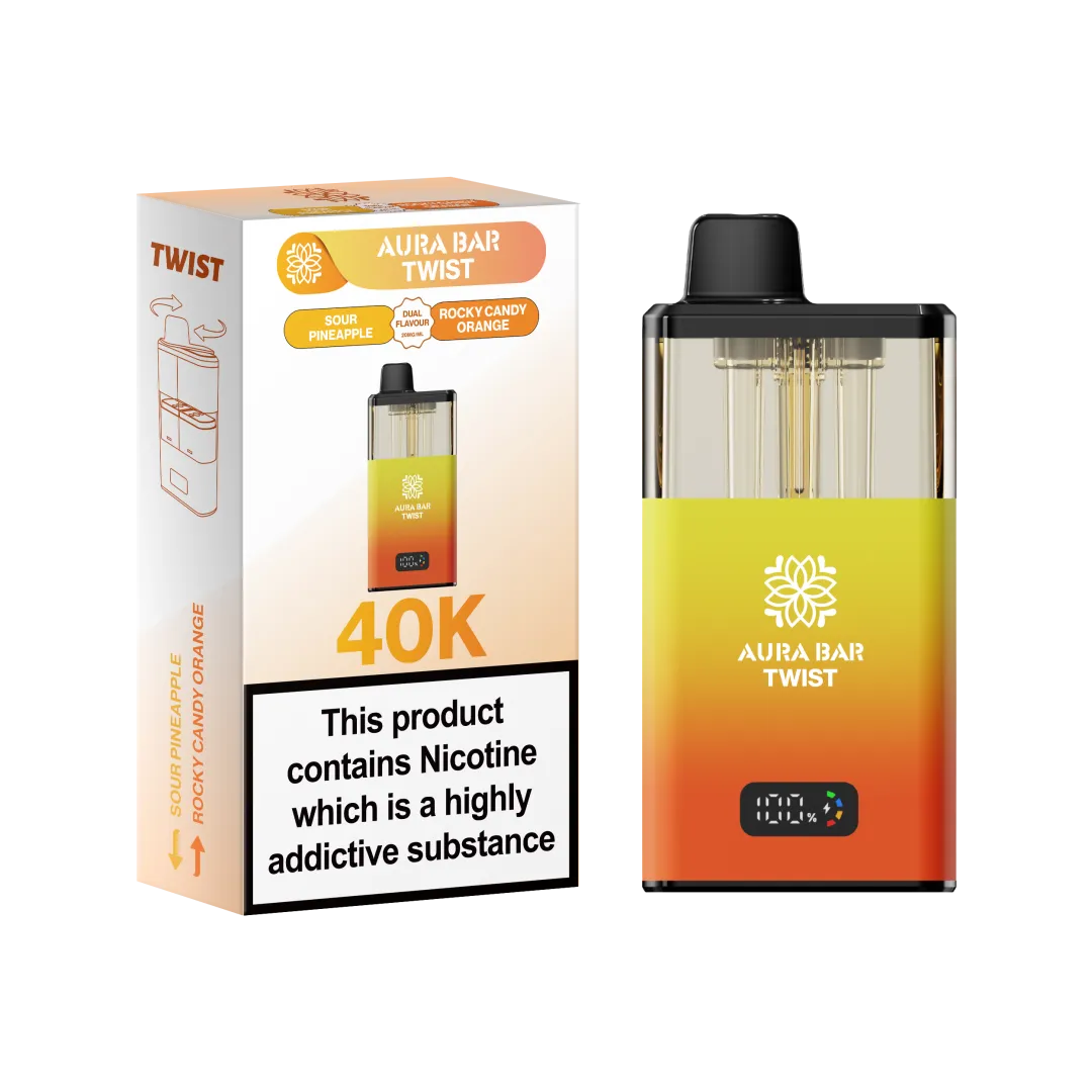 Aura Bar Twist 40K Puffs Prefilled Pod Kit
