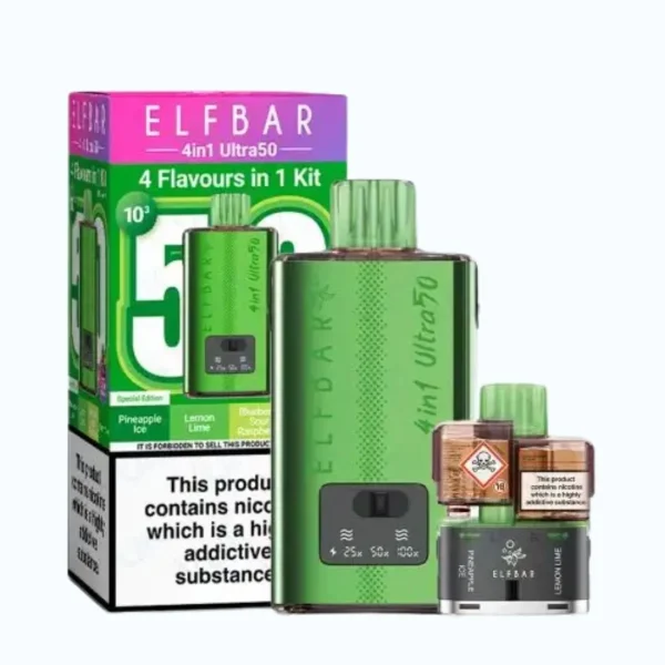 Elf Bar 4in1 Ultra 50K Puffs Prefilled Pod Kit