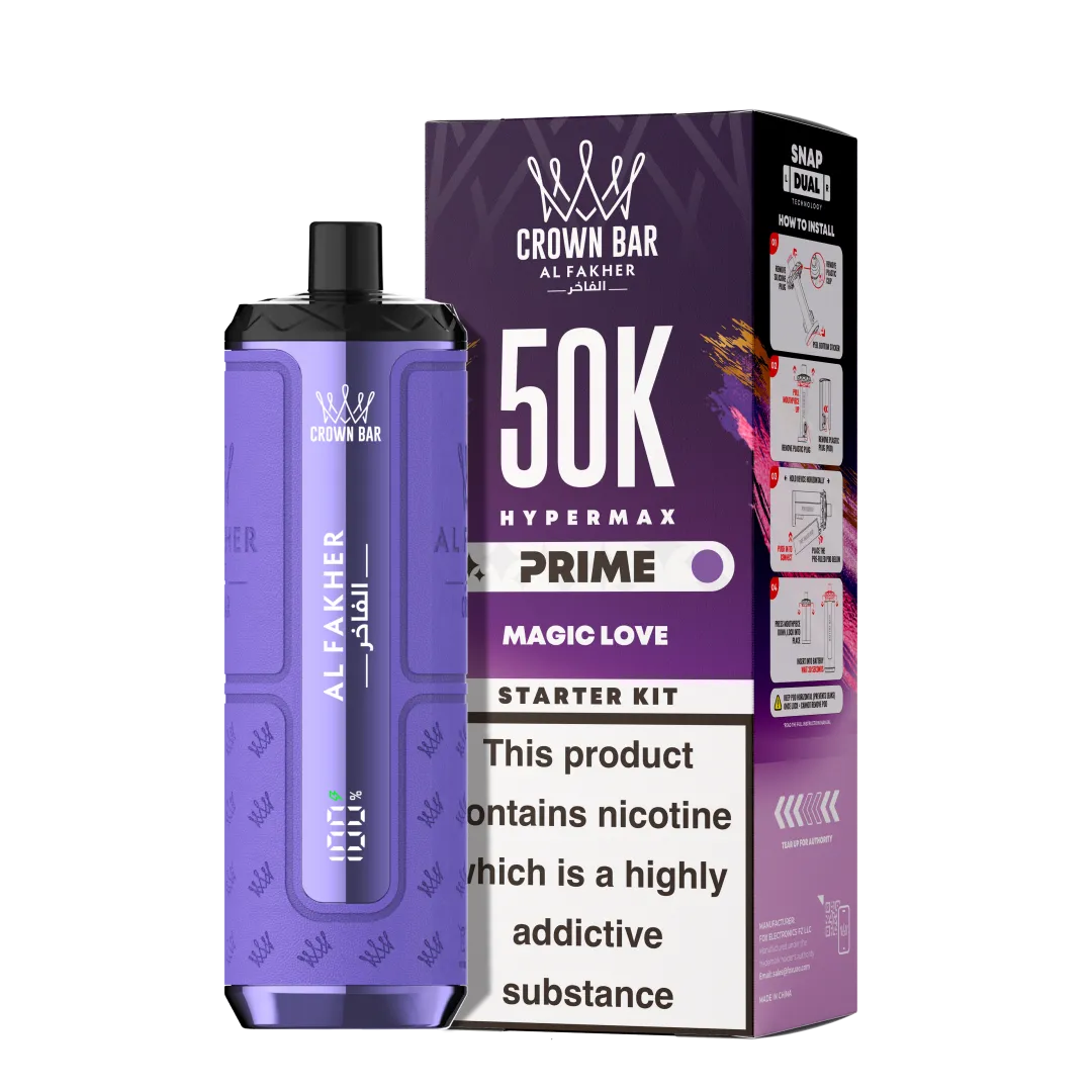Al Fakher Hypermax Prime 50K Puffs Prefilled Kit