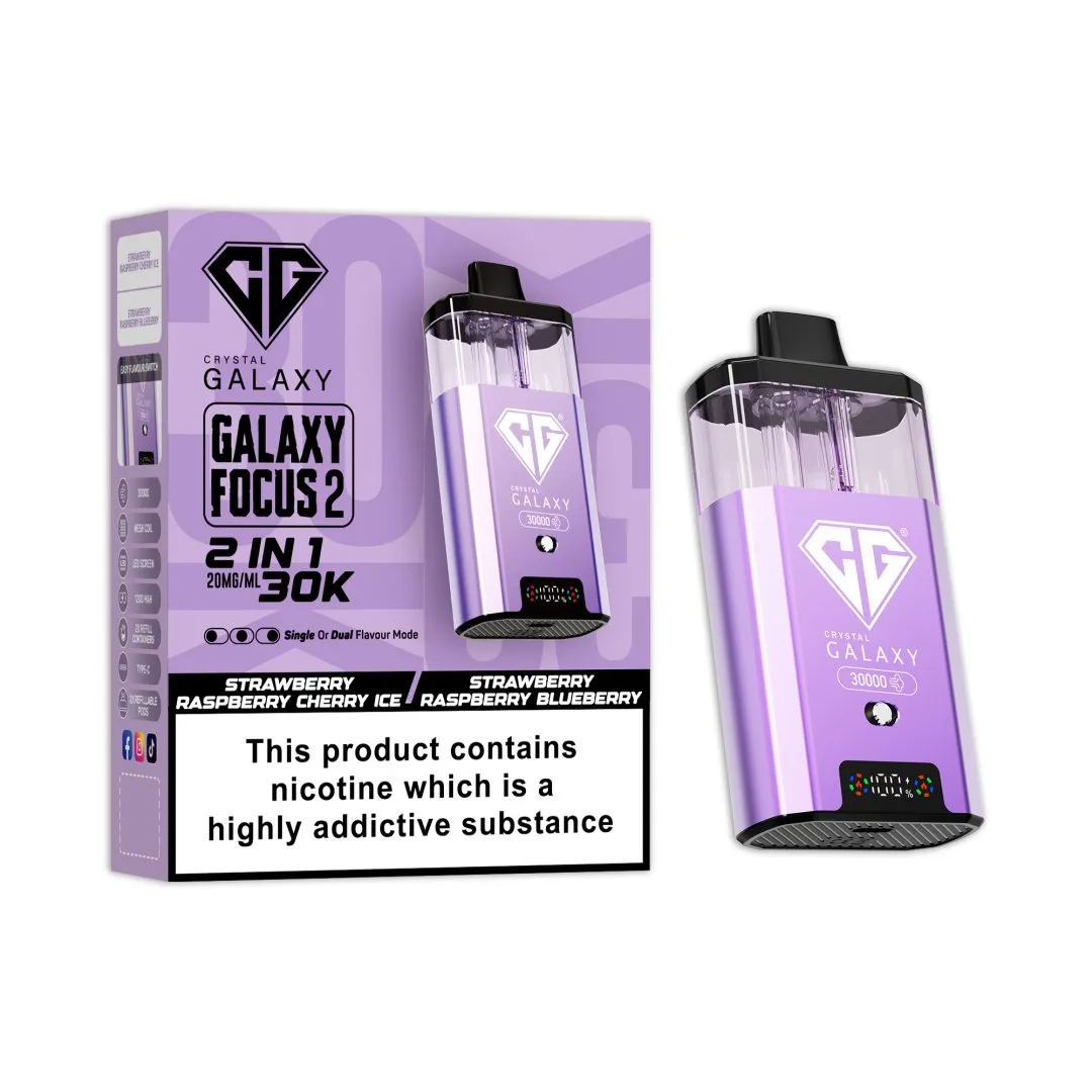 Crystal Galaxy Focus 2 30K Prefilled Pod Kit | 30,000 Puffs Dual Flavour Vape UK