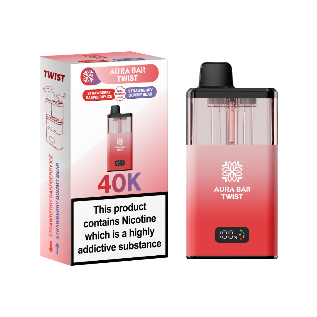 Aura Bar Twist 40K Puffs Prefilled Pod Kit