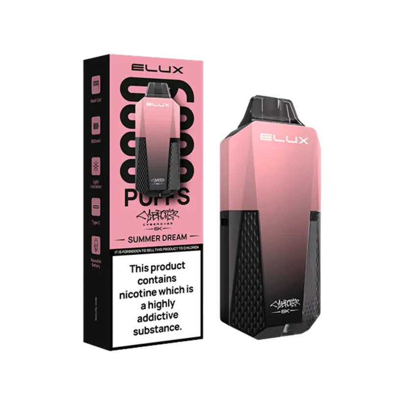 ELUX Cyberover 6000 Puffs prefilled pod vape kit 20mg