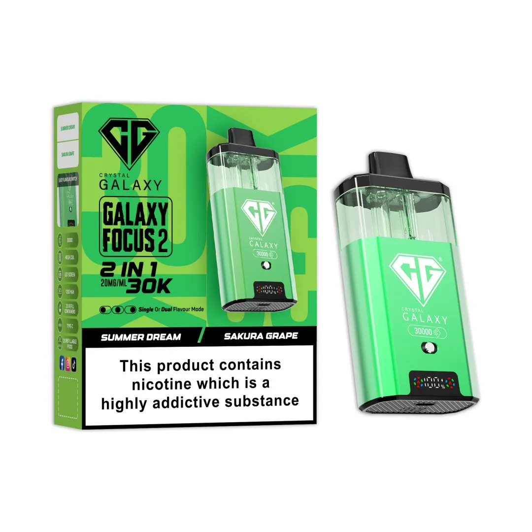 Crystal Galaxy Focus 2 30K Prefilled Pod Kit | 30,000 Puffs Dual Flavour Vape UK