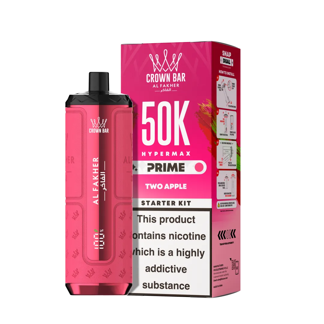Al Fakher Hypermax Prime 50K Puffs Prefilled Kit