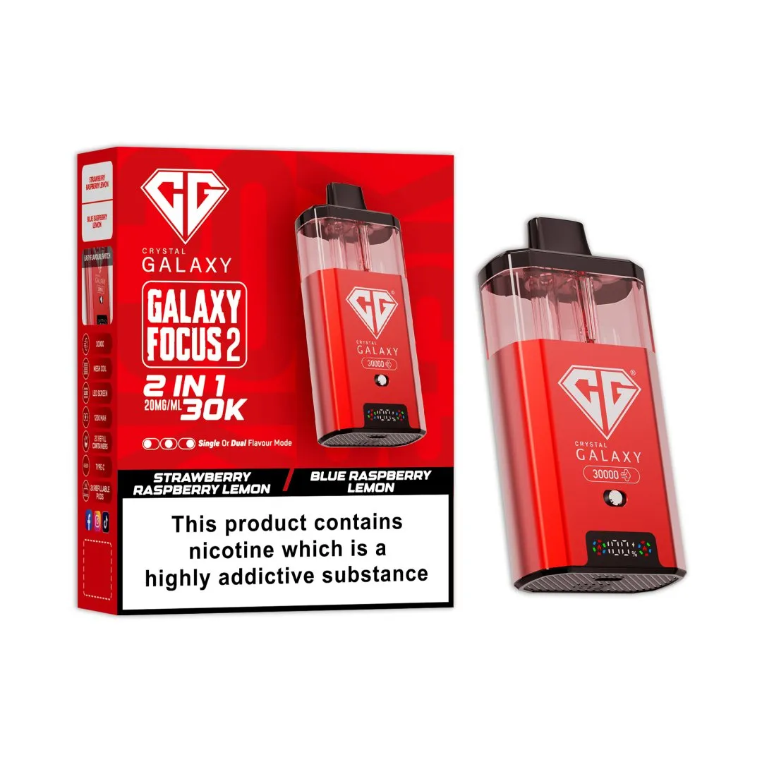 Crystal Galaxy Focus 2 30K Prefilled Pod Kit | 30,000 Puffs Dual Flavour Vape UK
