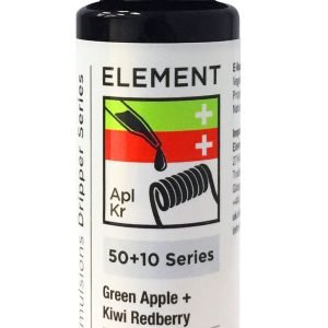 Element Shortfills E-Liquid Vape Juice | Green Apple + Kiwi Redberry 50ml - 0mg
