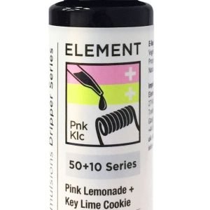 Element Shortfills E-Liquid Vape Juice | Pink Lemonade + Key Lime Cookie 50ml - 0mg