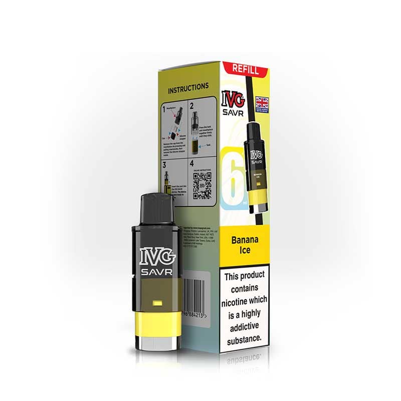 IVG SAVR Refill Pods | 20mg Nic Salt Prefilled Pods 3000 Puffs UK
