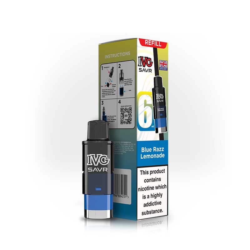 IVG SAVR Refill Pods | 20mg Nic Salt Prefilled Pods 3000 Puffs UK