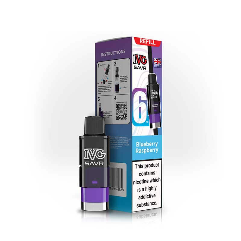 IVG SAVR Refill Pods | 20mg Nic Salt Prefilled Pods 3000 Puffs UK