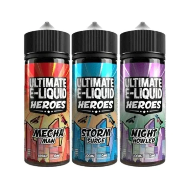 Buy Ultimate Puff Heroes 100ML Shortfill E-Liquid UK