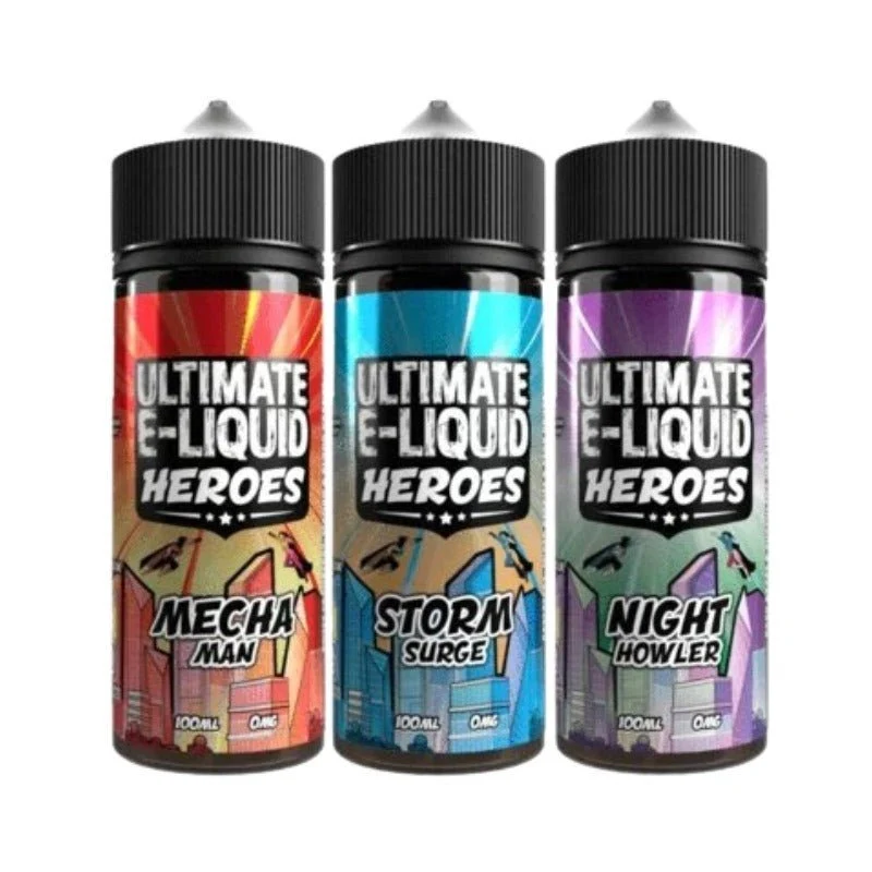 Buy Ultimate Puff Heroes 100ML Shortfill E-Liquid UK