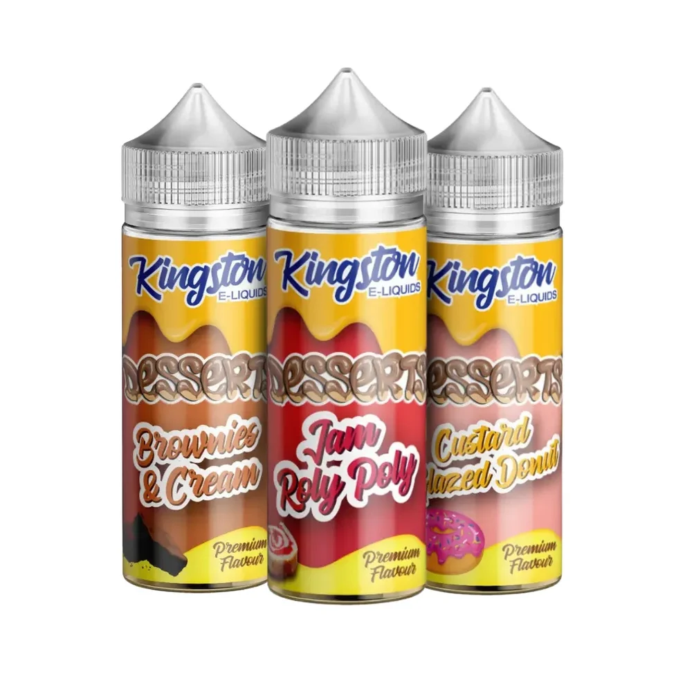 Buy Kingston Desserts 100ml Shortfill E-Liquids UK