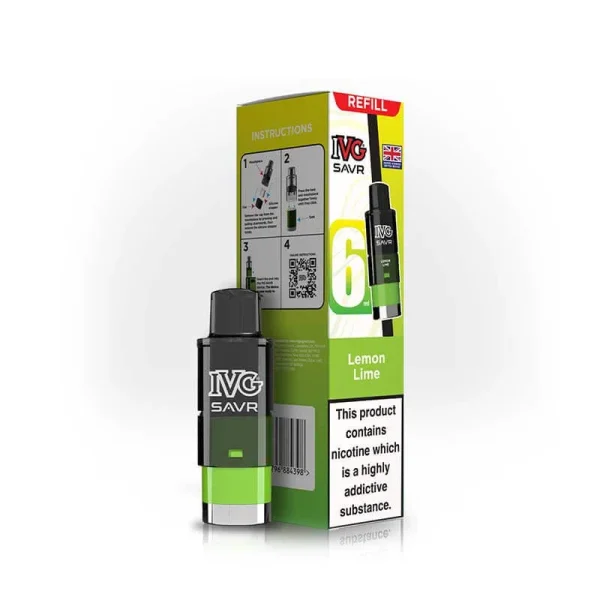 IVG SAVR Refill Pods | 20mg Nic Salt Prefilled Pods 3000 Puffs UK