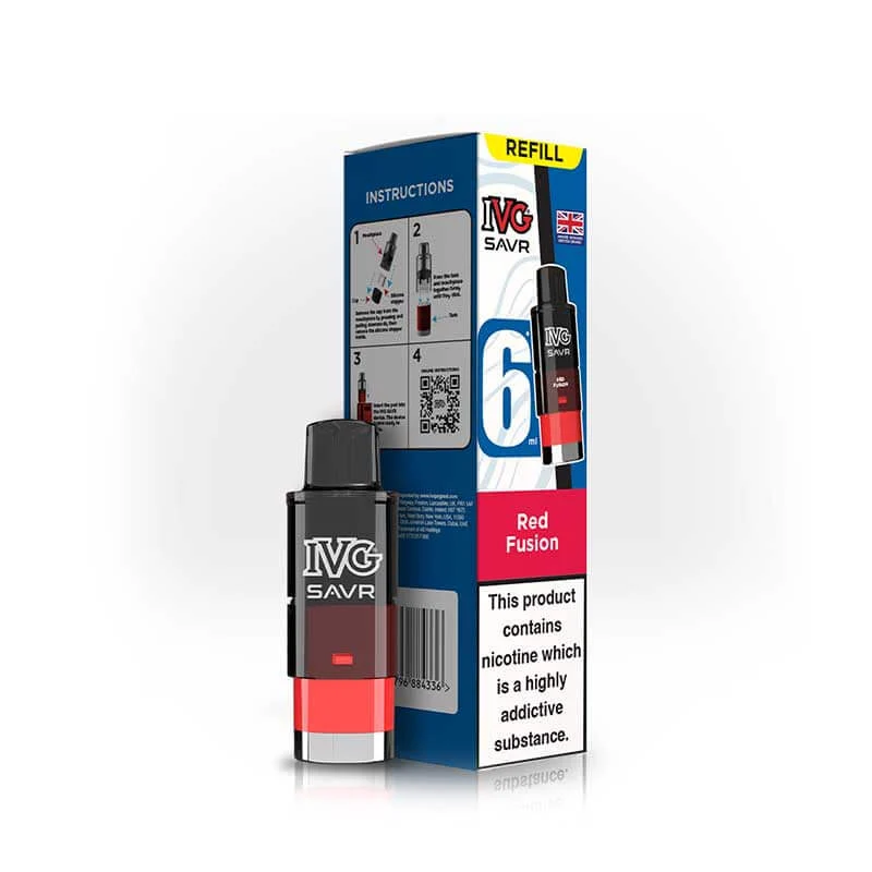 IVG SAVR Refill Pods | 20mg Nic Salt Prefilled Pods 3000 Puffs UK