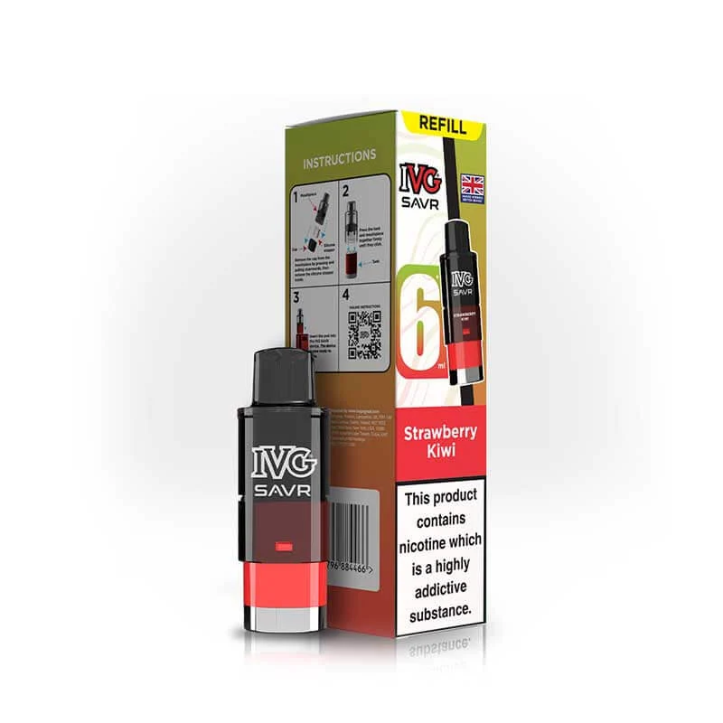 IVG SAVR Refill Pods | 20mg Nic Salt Prefilled Pods 3000 Puffs UK