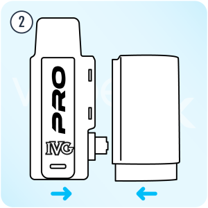 IVG Pro 2 Setup Step 2 Connect Refill Container