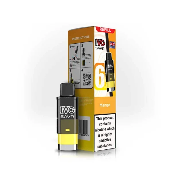 IVG SAVR Refill Pods | 20mg Nic Salt Prefilled Pods 3000 Puffs UK