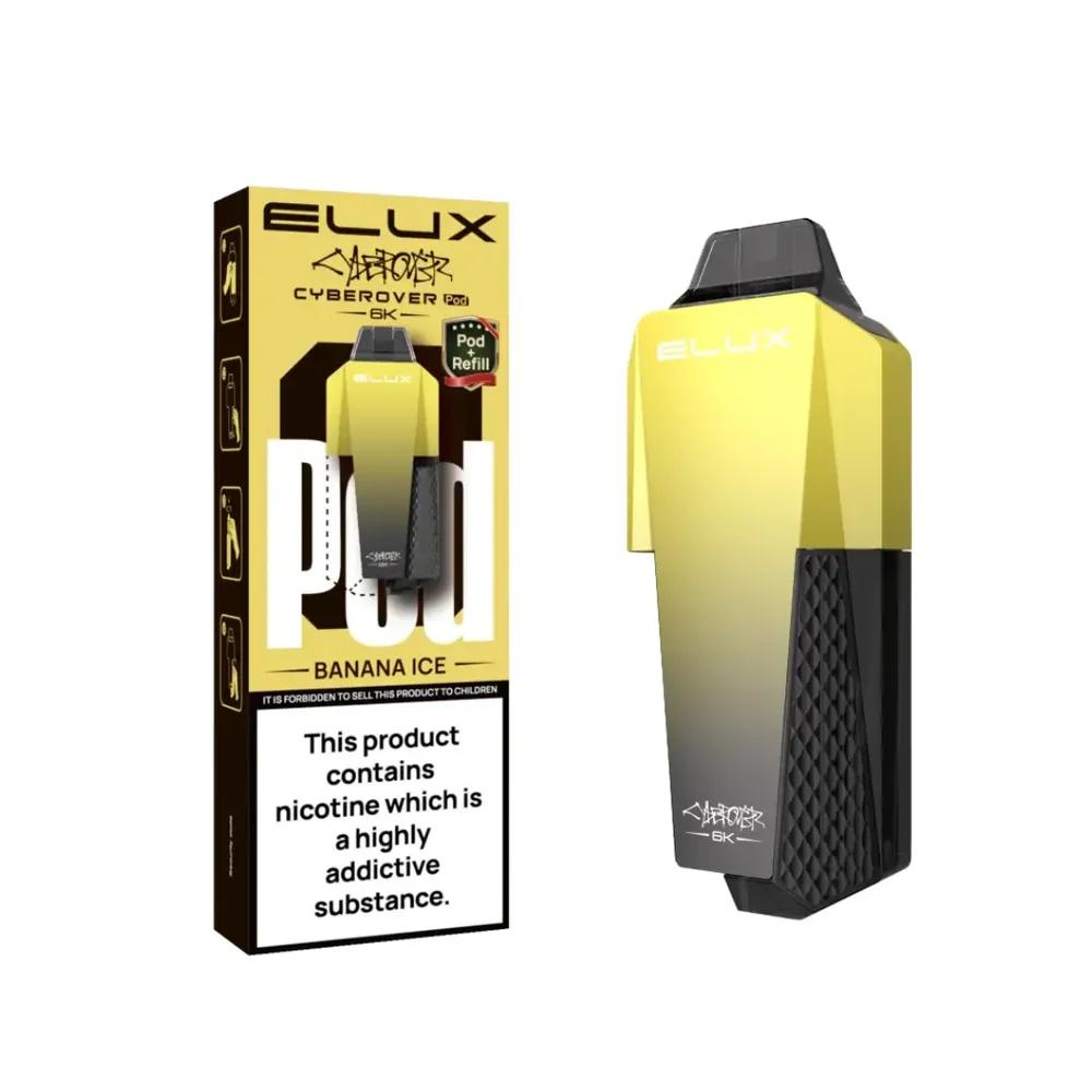 ELUX Cyberover 6K Pods – 6,000 Puff Prefilled Refill Pods