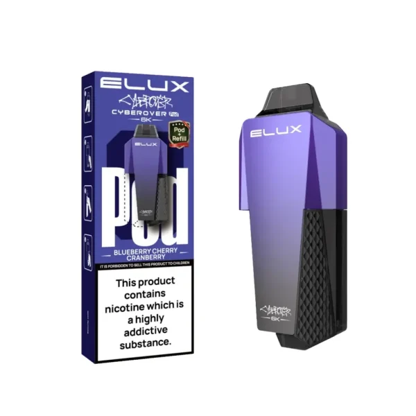 ELUX Cyberover 6K Pods – 6,000 Puff Prefilled Refill Pods