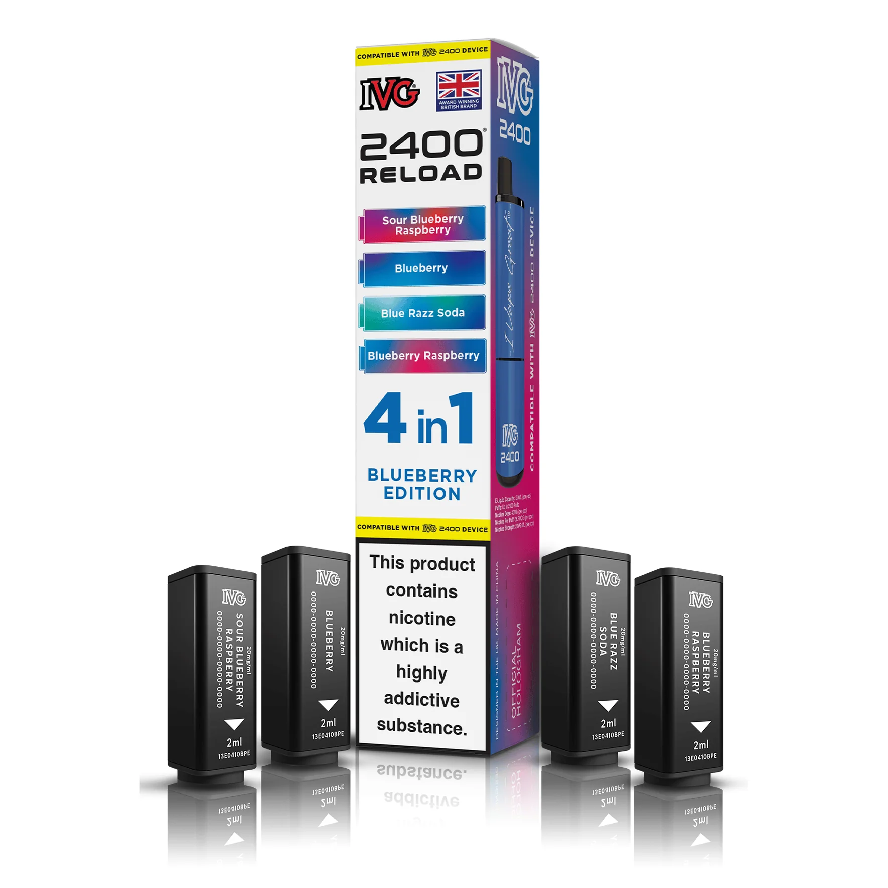 IVG 2400 Reload Pods 4-in-1 – 20mg Prefilled Refills