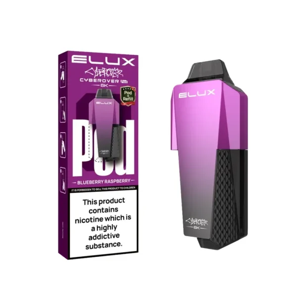 ELUX Cyberover 6K Pods – 6,000 Puff Prefilled Refill Pods