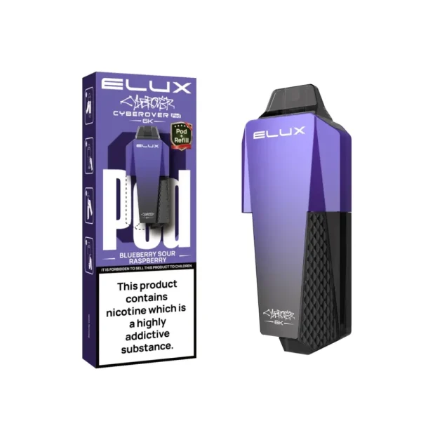 ELUX Cyberover 6K Pods – 6,000 Puff Prefilled Refill Pods