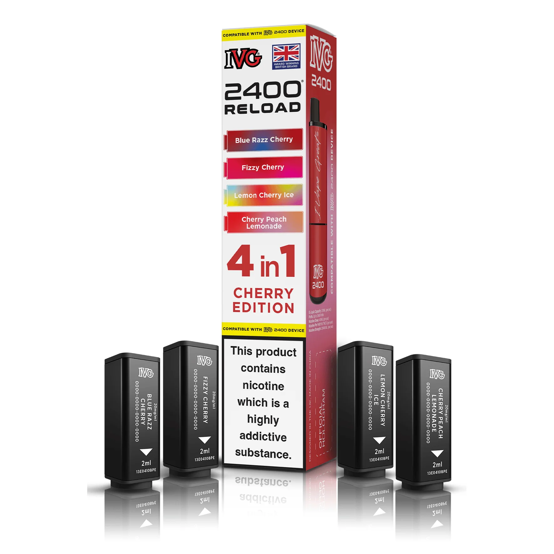 IVG 2400 Reload Pods 4-in-1 – 20mg Prefilled Refills