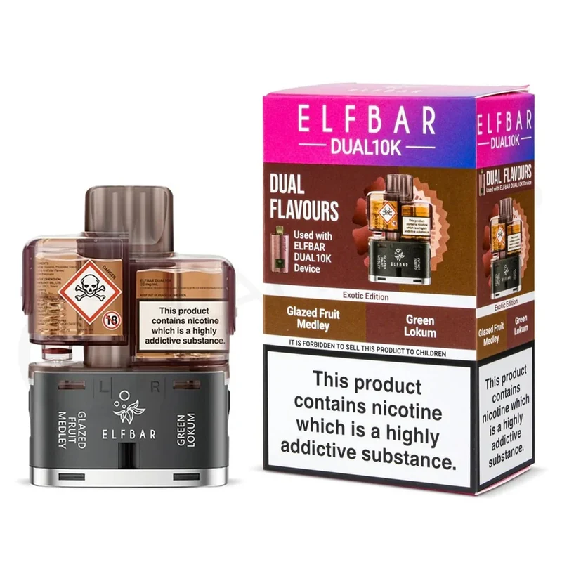 Elf Bar Dual 10K Prefilled Replacement Pods | Ultra 50 Compatible
