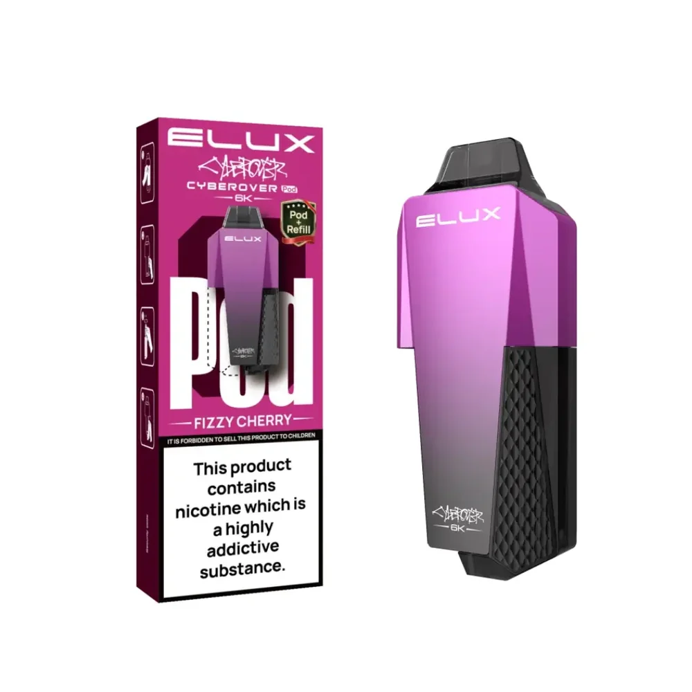 ELUX Cyberover 6K Pods – 6,000 Puff Prefilled Refill Pods
