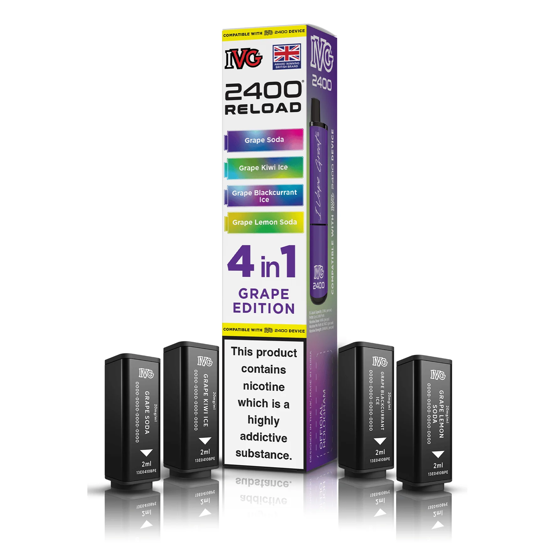 IVG 2400 Reload Pods 4-in-1 – 20mg Prefilled Refills