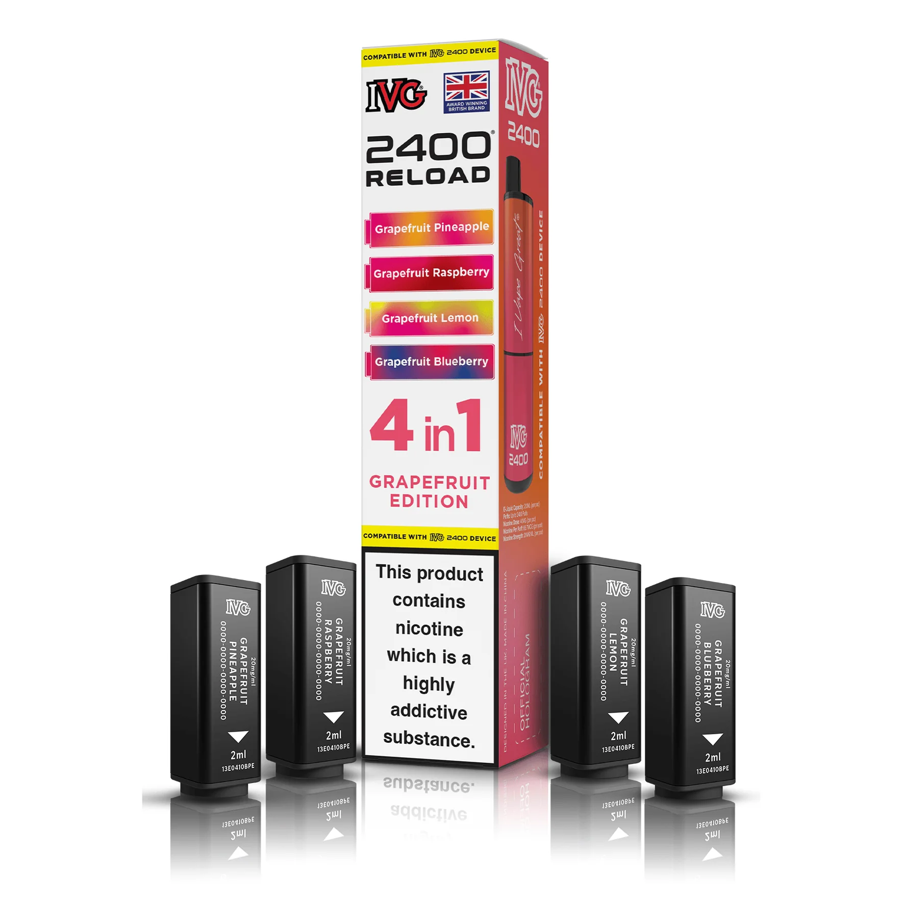 IVG 2400 Reload Pods 4-in-1 – 20mg Prefilled Refills