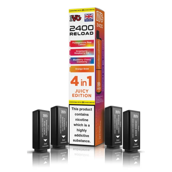 IVG 2400 Reload Pods 4-in-1 – 20mg Prefilled Refills
