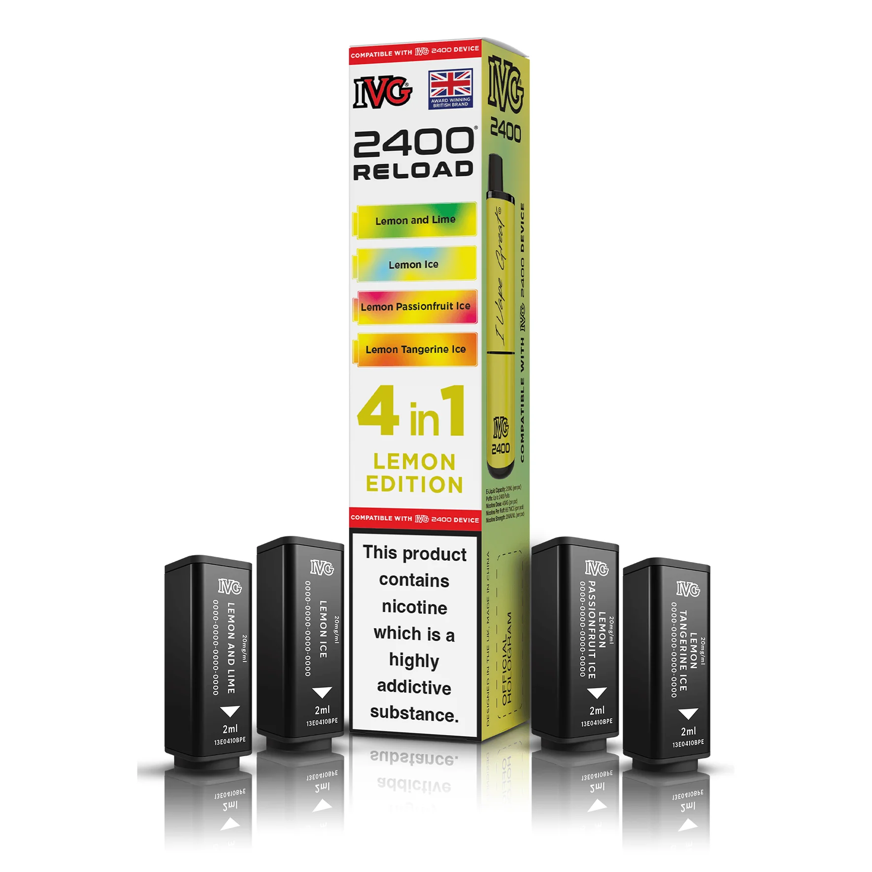 IVG 2400 Reload Pods 4-in-1 – 20mg Prefilled Refills