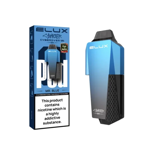 ELUX Cyberover 6K Pods – 6,000 Puff Prefilled Refill Pods