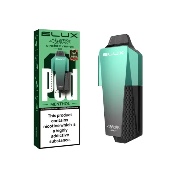 ELUX Cyberover 6K Pods – 6,000 Puff Prefilled Refill Pods