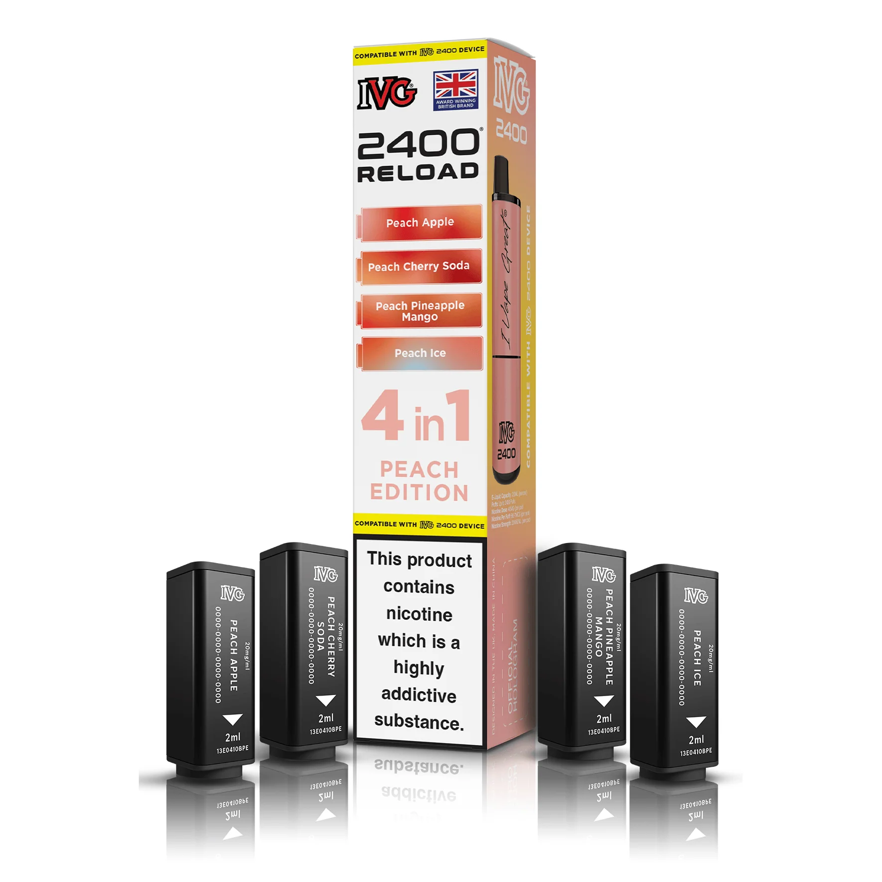 IVG 2400 Reload Pods 4-in-1 – 20mg Prefilled Refills