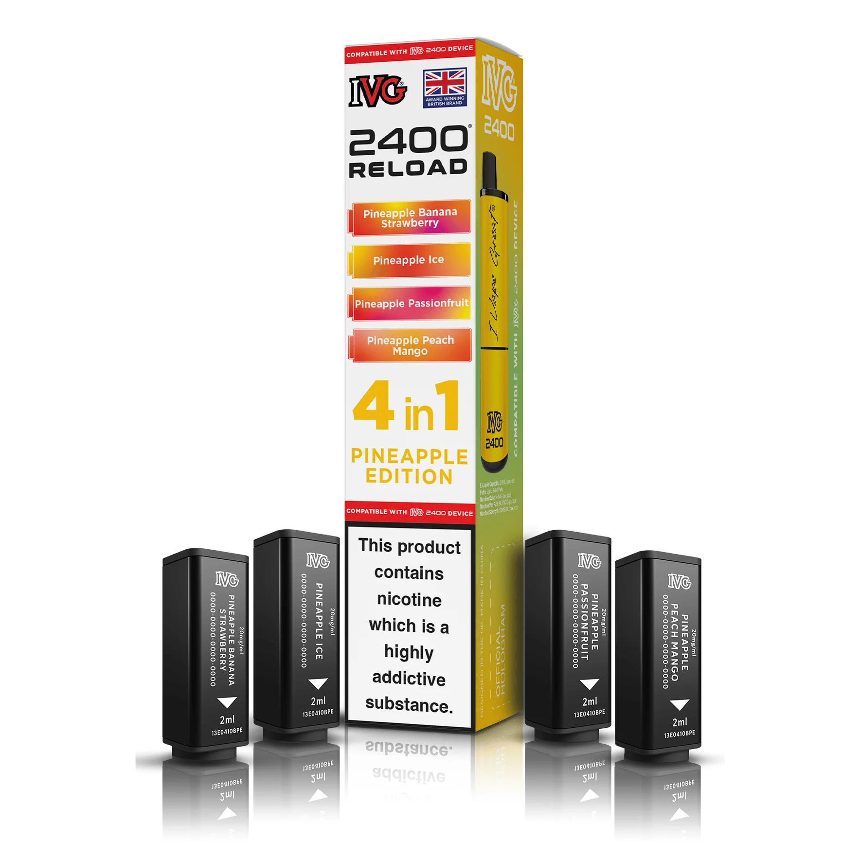 IVG 2400 Reload Pods 4-in-1 – 20mg Prefilled Refills