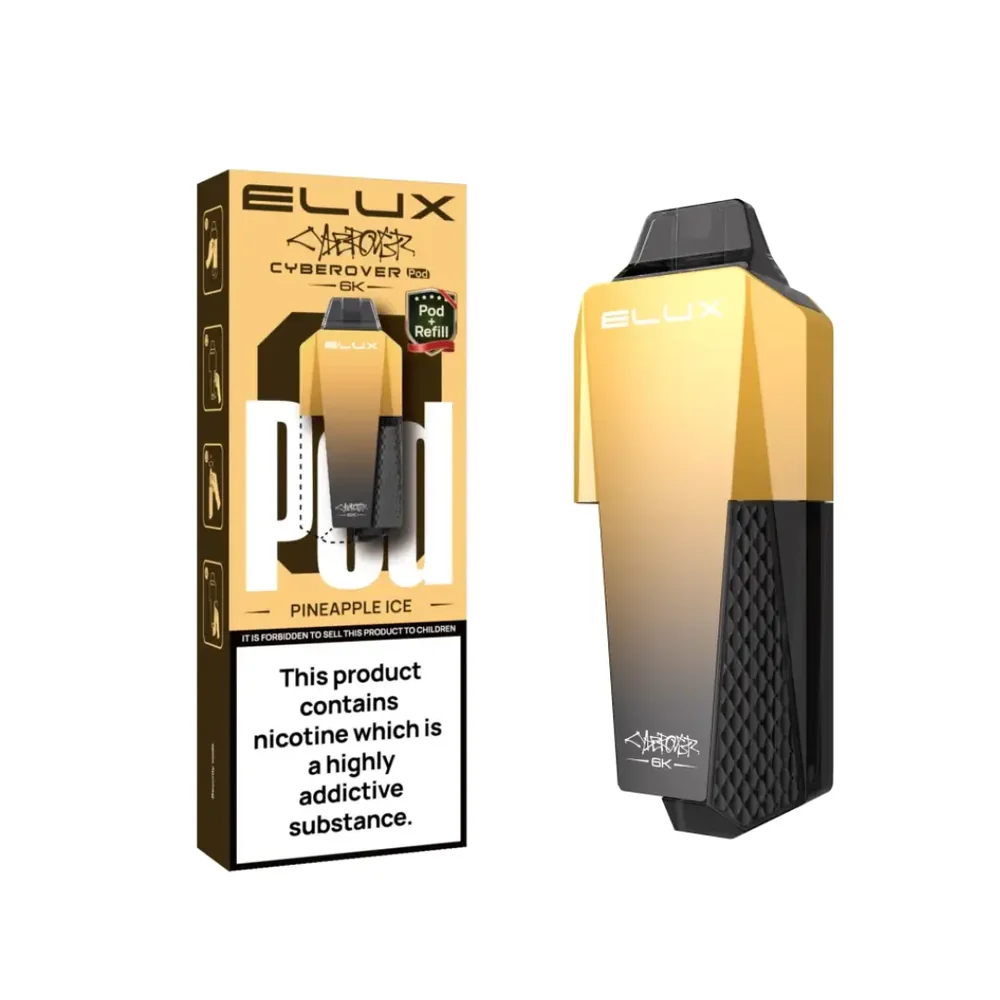 ELUX Cyberover 6K Pods – 6,000 Puff Prefilled Refill Pods