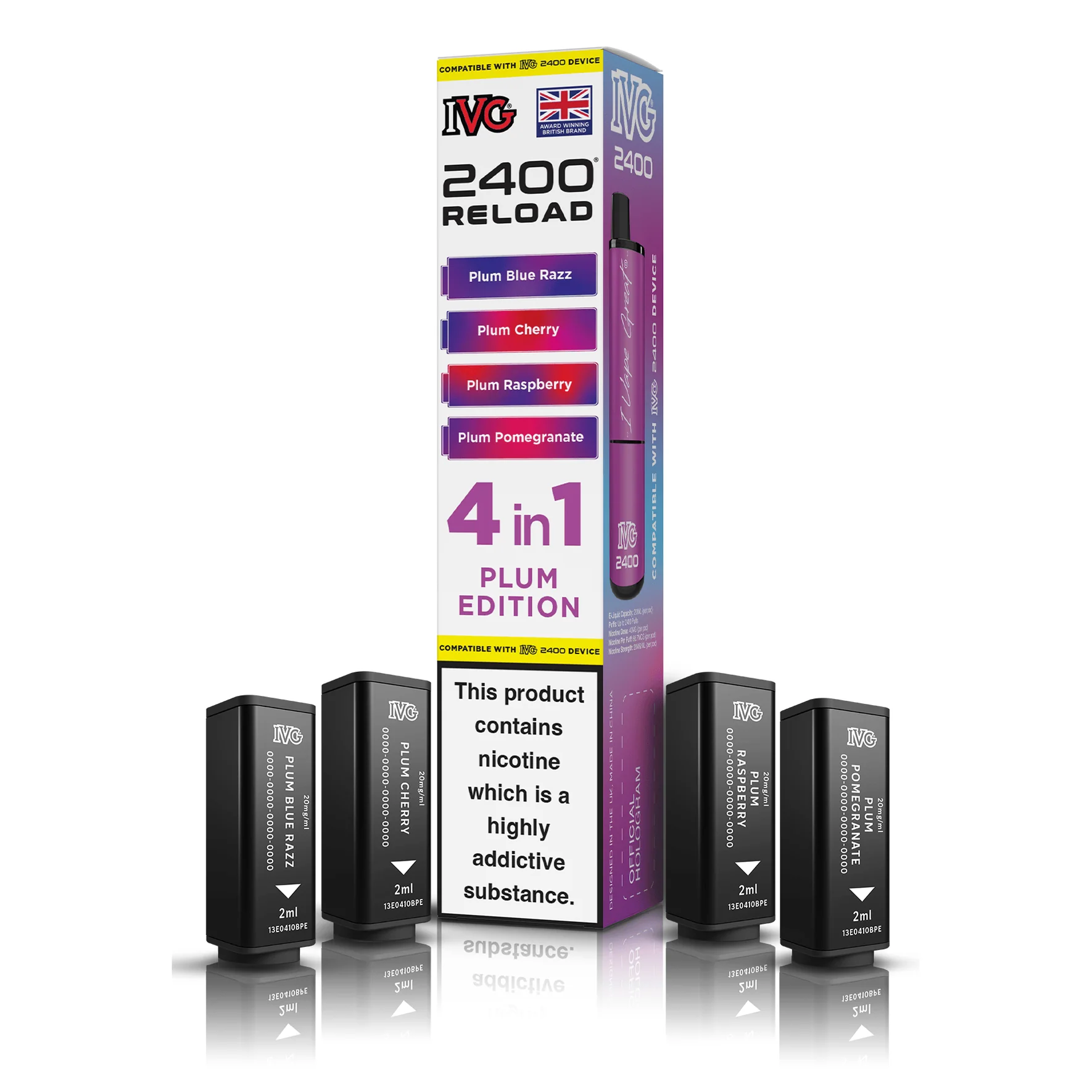 IVG 2400 Reload Pods 4-in-1 – 20mg Prefilled Refills