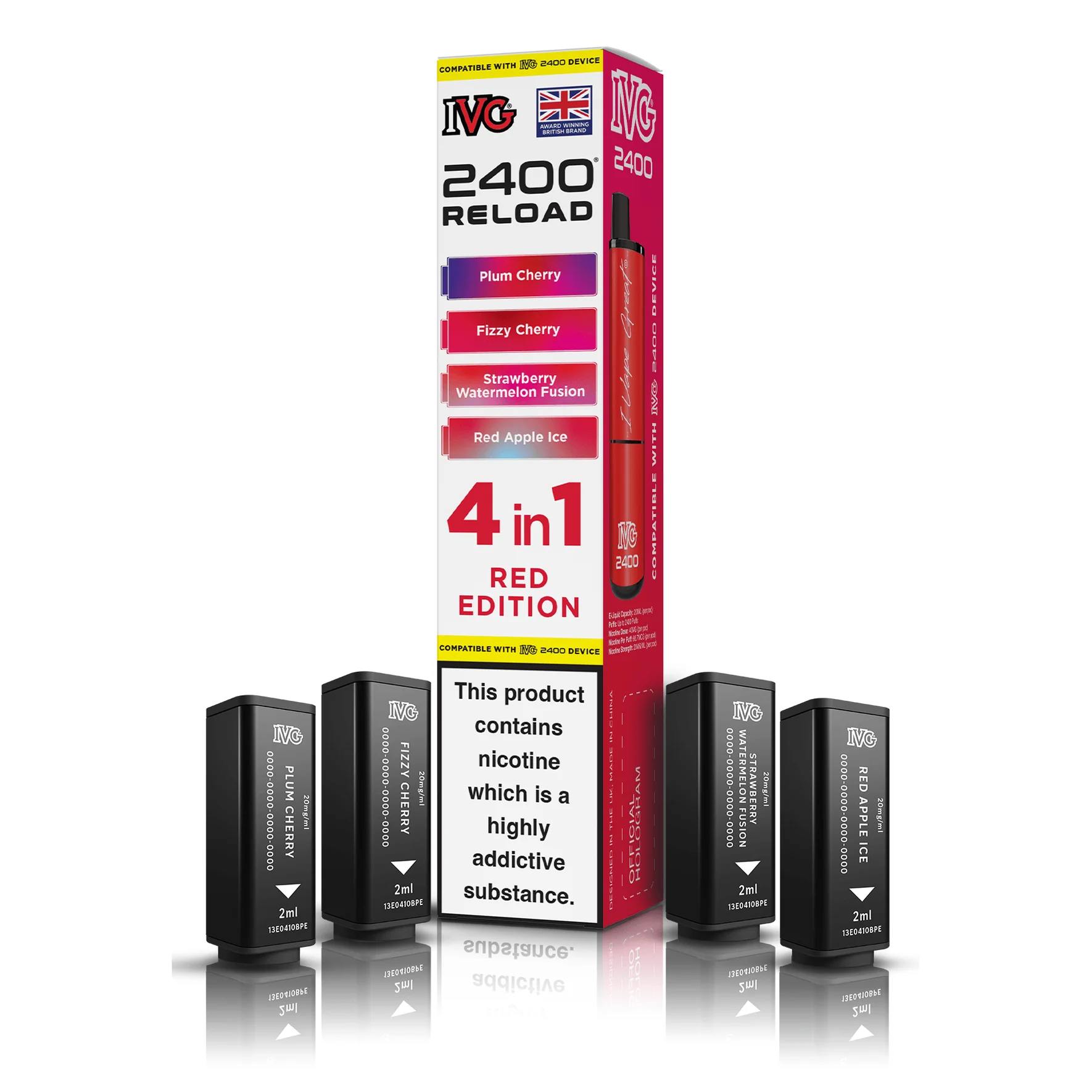 IVG 2400 Reload Pods 4-in-1 – 20mg Prefilled Refills