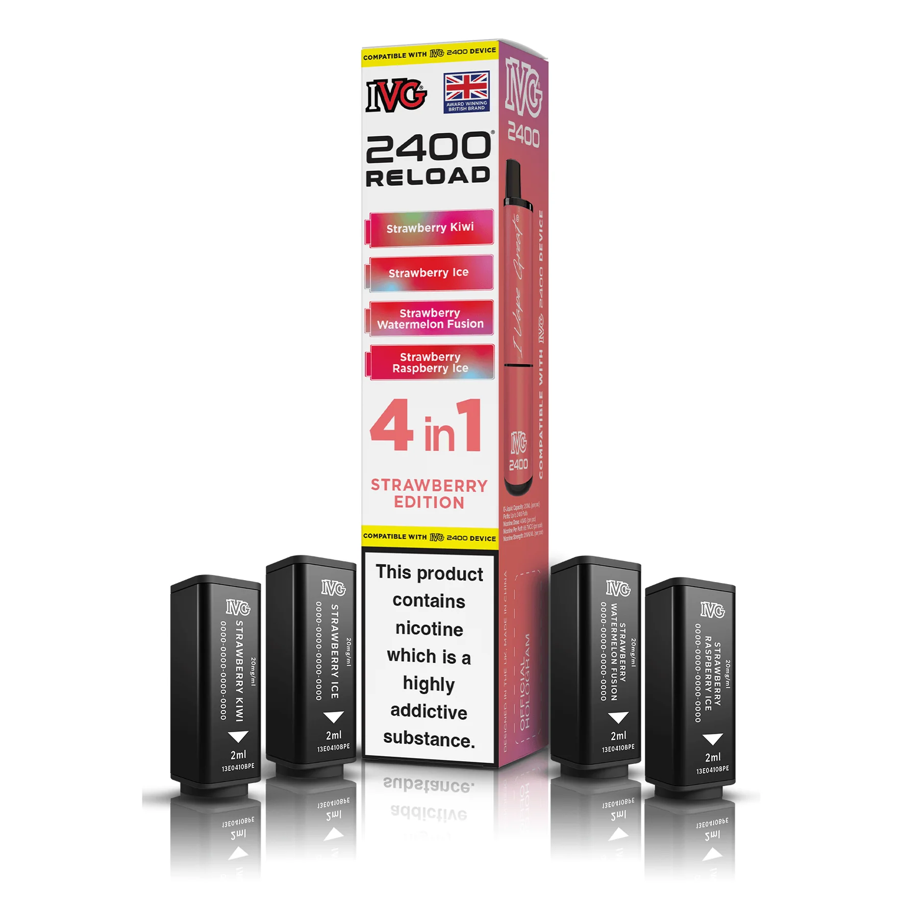 IVG 2400 Reload Pods 4-in-1 – 20mg Prefilled Refills