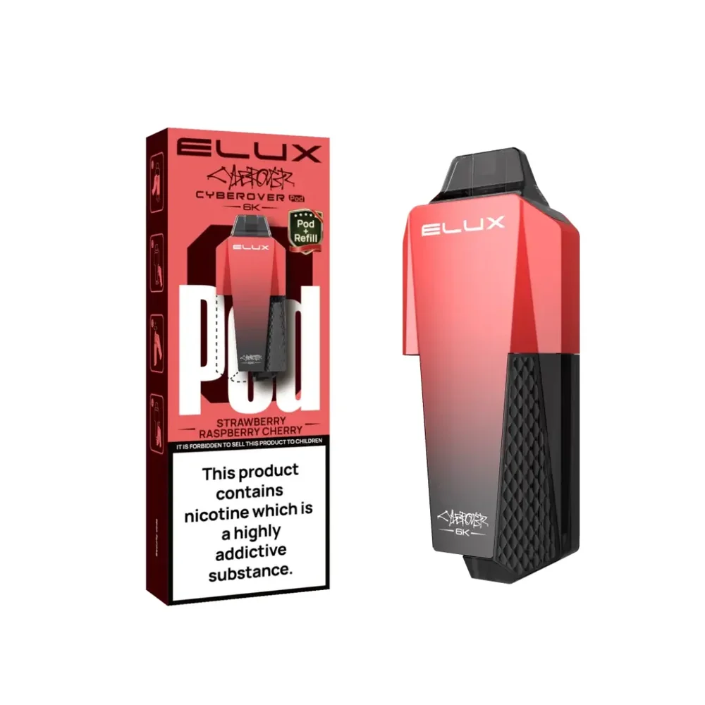 ELUX Cyberover 6K Pods – 6,000 Puff Prefilled Refill Pods