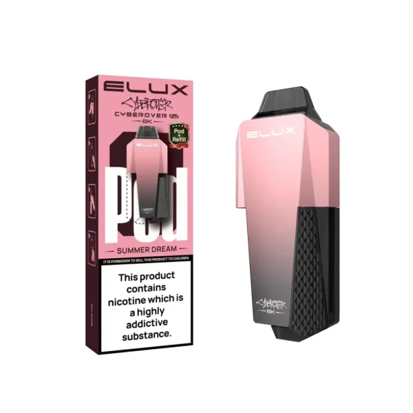 ELUX Cyberover 6K Pods – 6,000 Puff Prefilled Refill Pods