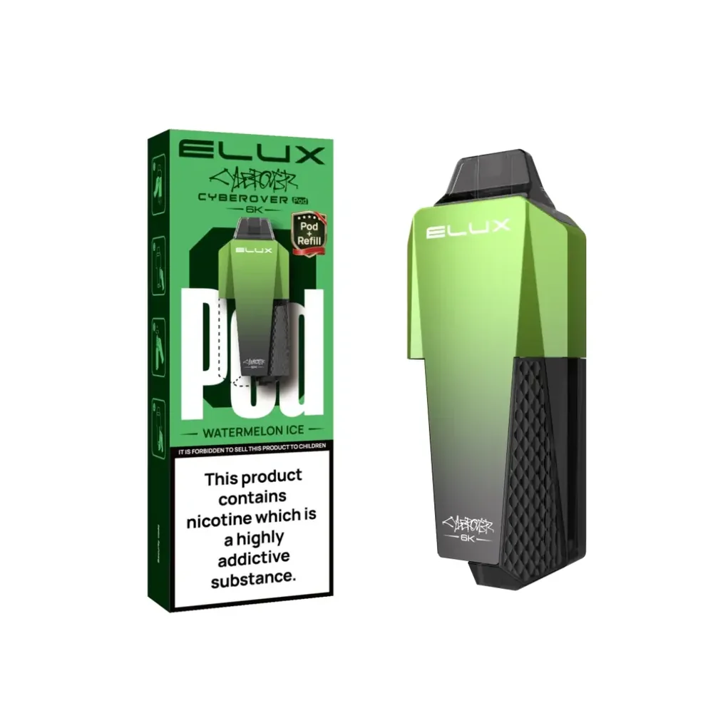 ELUX Cyberover 6K Pods – 6,000 Puff Prefilled Refill Pods