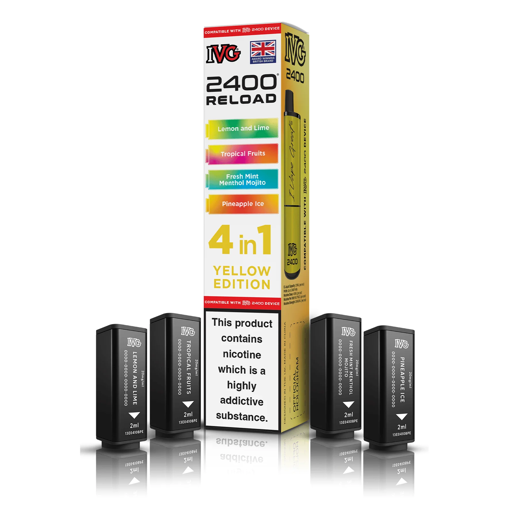 IVG 2400 Reload Pods 4-in-1 – 20mg Prefilled Refills