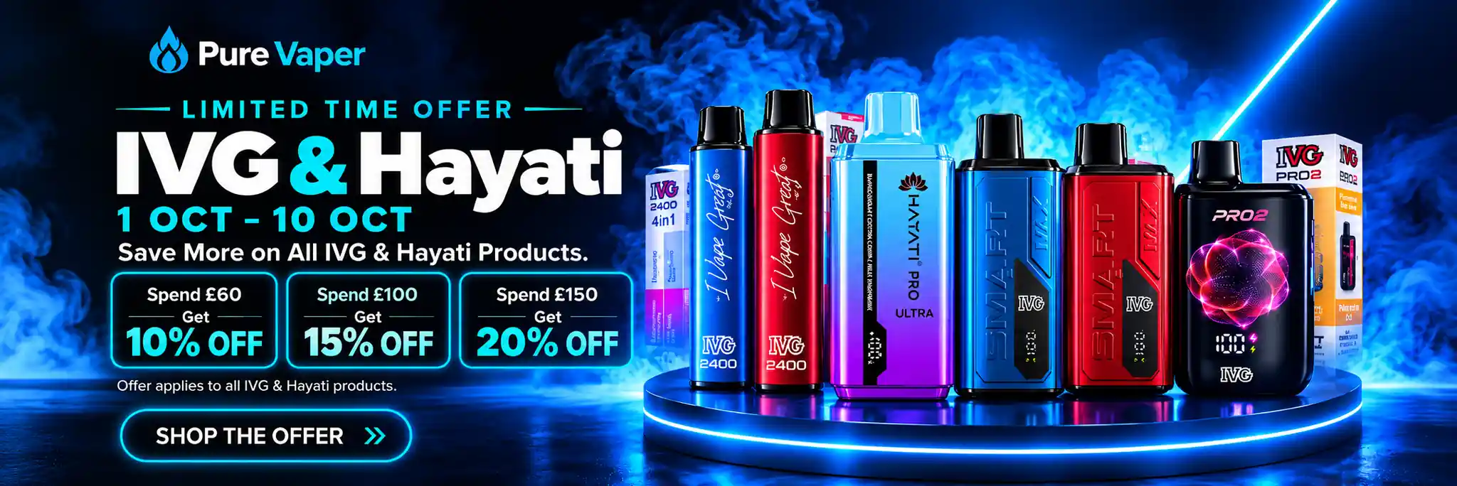 Pure Vaper IVG and Hayati offer