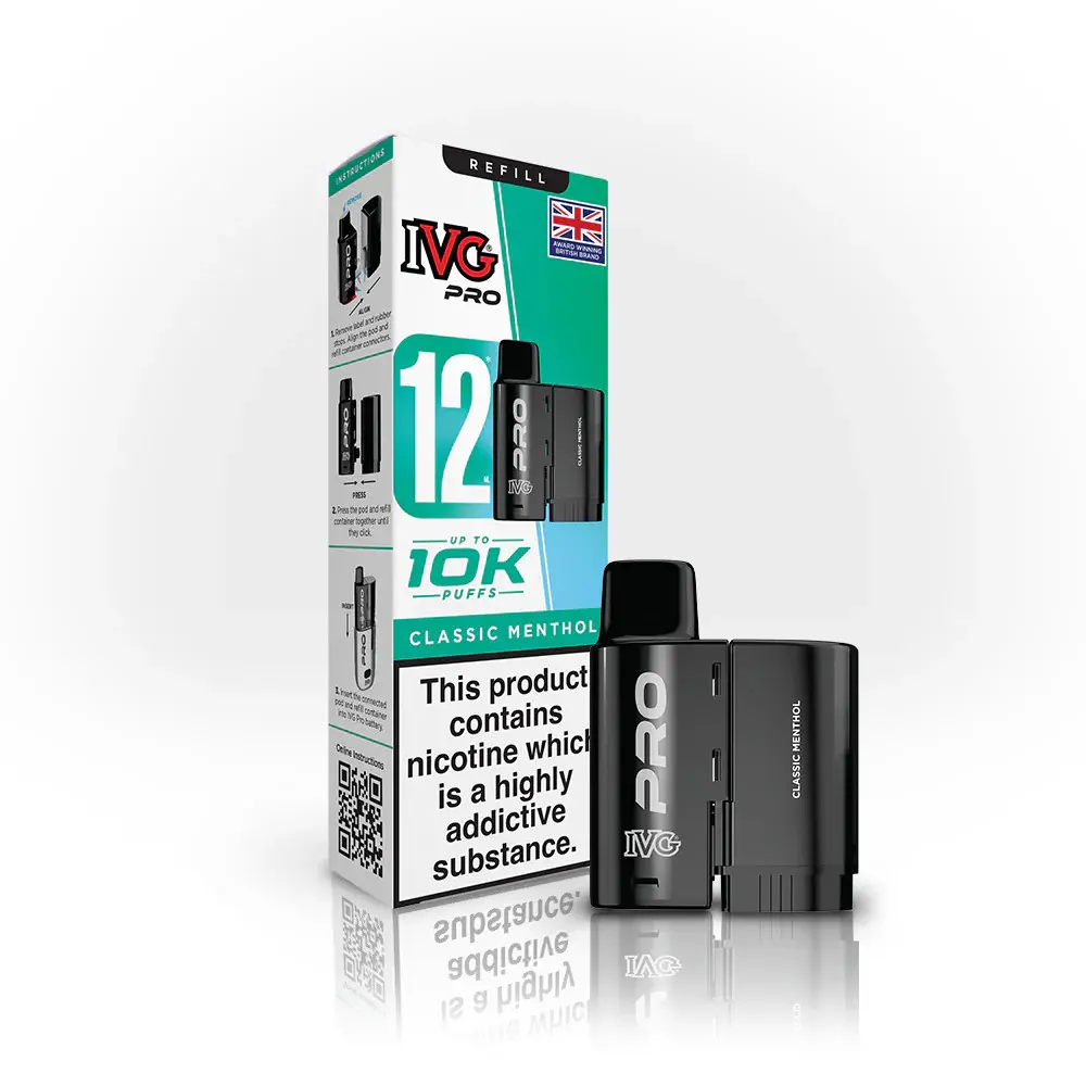 IVG Pro 12 10K Prefilled Refill Pods – 12ml